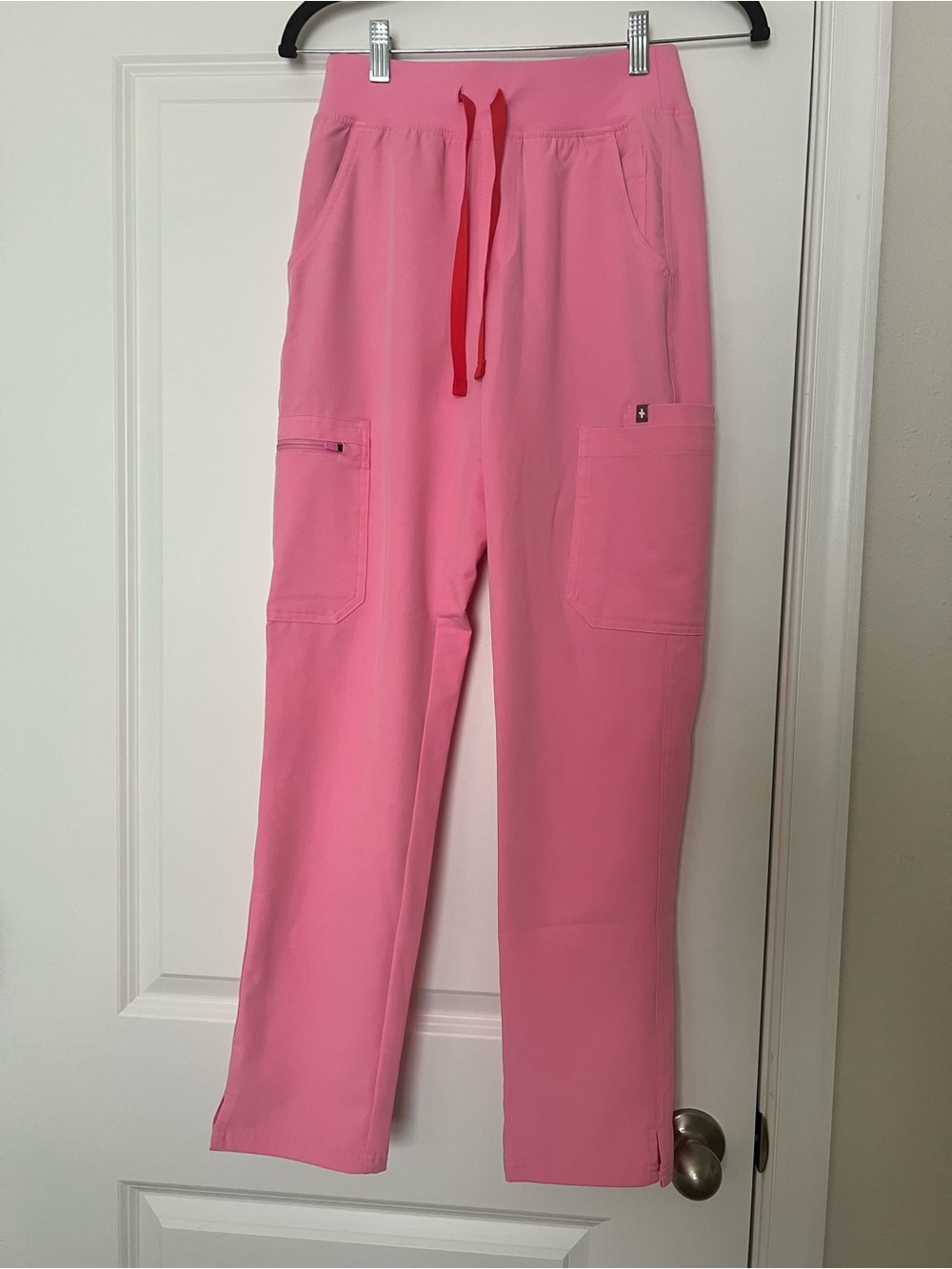 Figs Yola Scrub Pants in Sunrise Pink